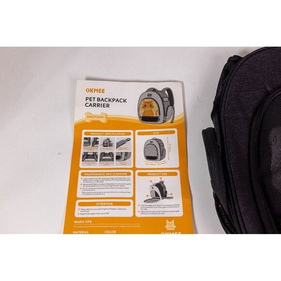 Okmee Pet Backpack Carrier - Picture 2 of 5